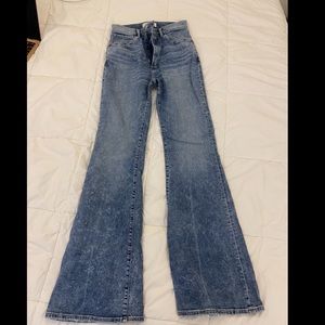 Abercrombie & Fitch ultra high rise flare jeans sz 28 Long